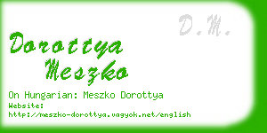 dorottya meszko business card